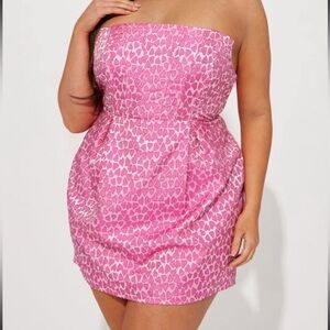 Special Love Mini Dress - Hot Pink Strapless Mini Dress 2x NWT Valentines Day